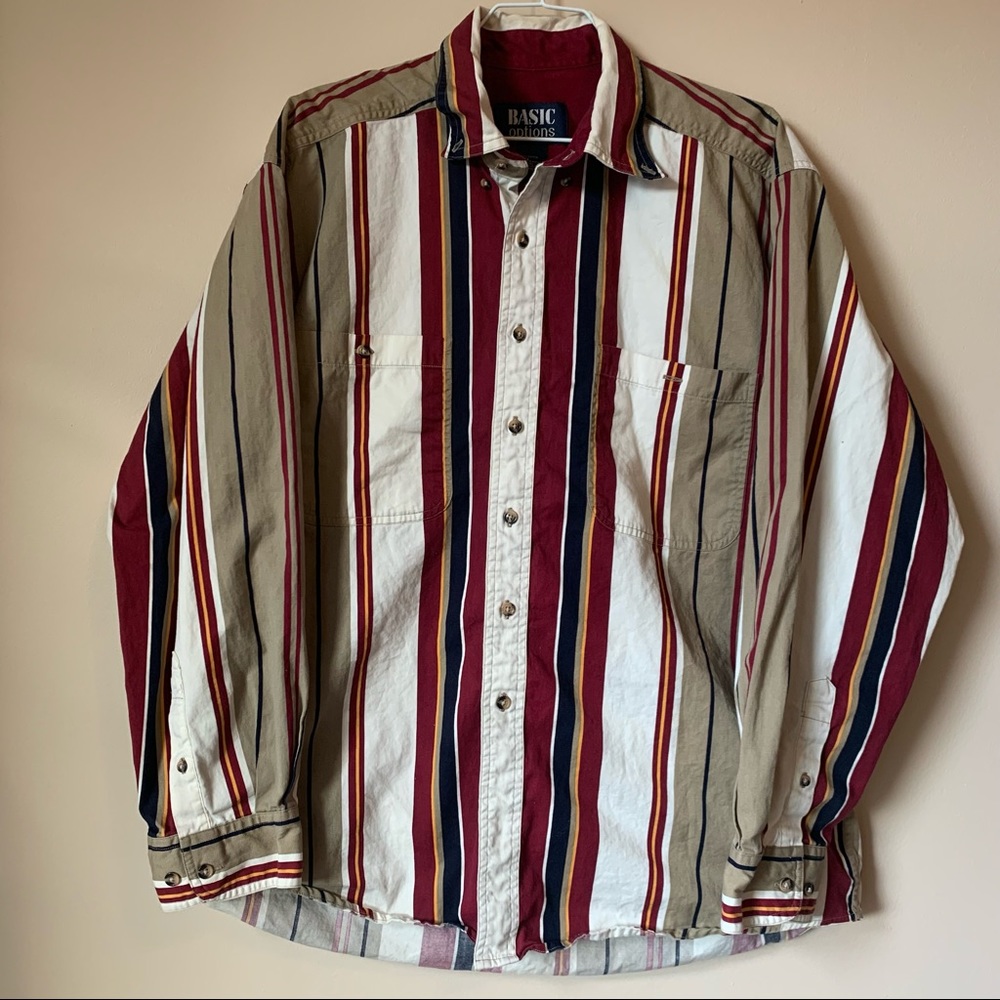 Vintage Striped Button Up shirt